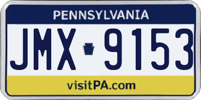 PA license plate JMX9153