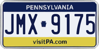 PA license plate JMX9175