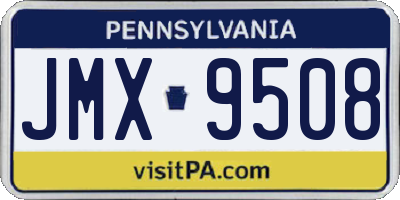 PA license plate JMX9508