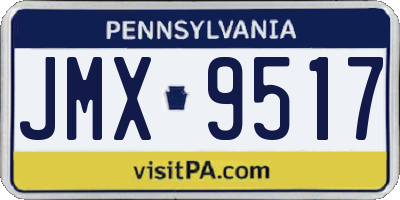 PA license plate JMX9517