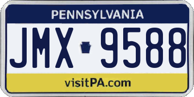 PA license plate JMX9588