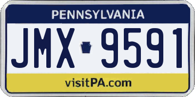 PA license plate JMX9591