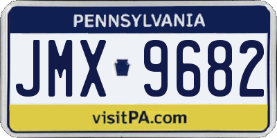 PA license plate JMX9682