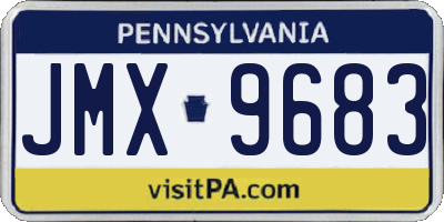 PA license plate JMX9683
