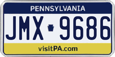 PA license plate JMX9686
