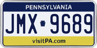 PA license plate JMX9689