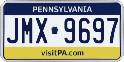 PA license plate JMX9697