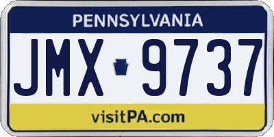 PA license plate JMX9737
