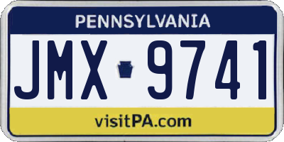 PA license plate JMX9741