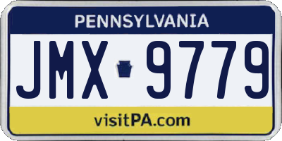 PA license plate JMX9779