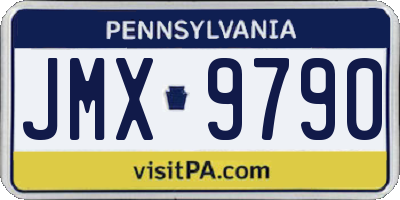 PA license plate JMX9790
