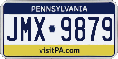PA license plate JMX9879