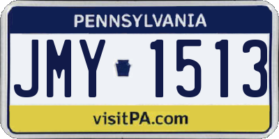 PA license plate JMY1513