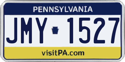 PA license plate JMY1527