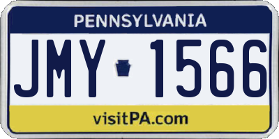 PA license plate JMY1566