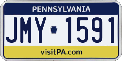 PA license plate JMY1591