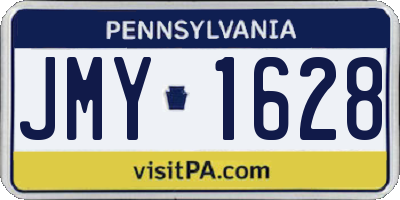 PA license plate JMY1628