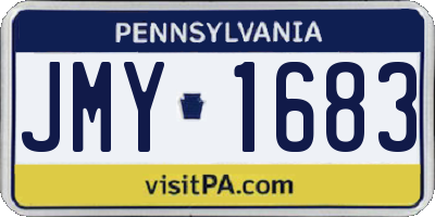 PA license plate JMY1683