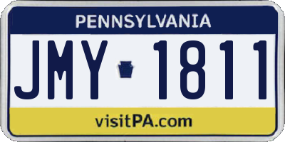 PA license plate JMY1811