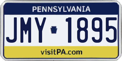 PA license plate JMY1895