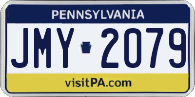 PA license plate JMY2079