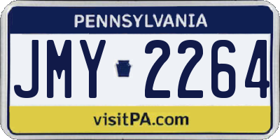 PA license plate JMY2264