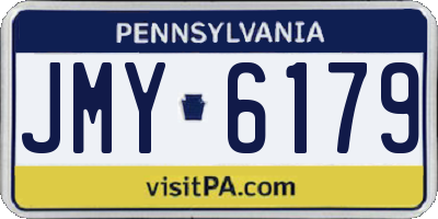 PA license plate JMY6179