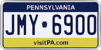 PA license plate JMY6900