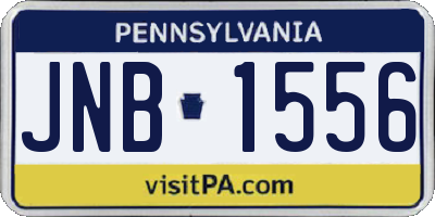 PA license plate JNB1556