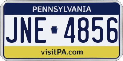 PA license plate JNE4856
