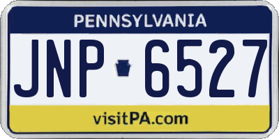PA license plate JNP6527