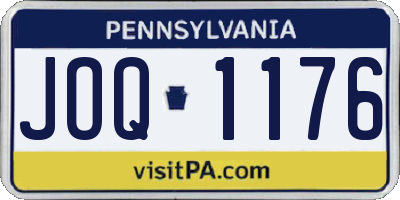 PA license plate JOQ1176