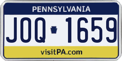 PA license plate JOQ1659