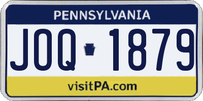 PA license plate JOQ1879