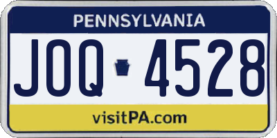 PA license plate JOQ4528