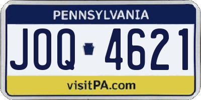 PA license plate JOQ4621