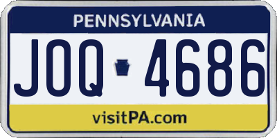 PA license plate JOQ4686