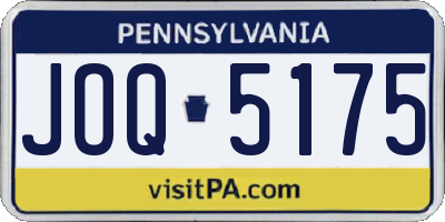 PA license plate JOQ5175