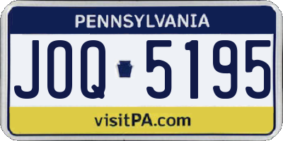 PA license plate JOQ5195