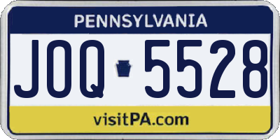 PA license plate JOQ5528