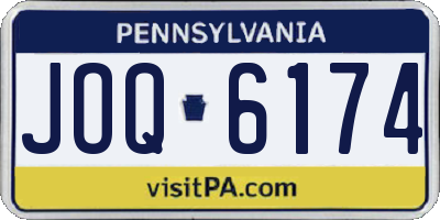 PA license plate JOQ6174