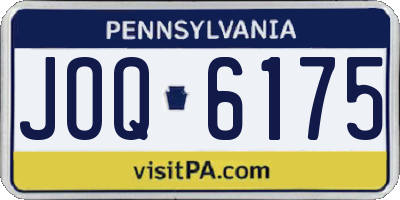 PA license plate JOQ6175