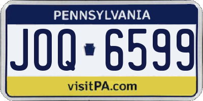 PA license plate JOQ6599