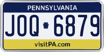 PA license plate JOQ6879
