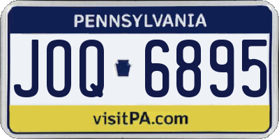 PA license plate JOQ6895
