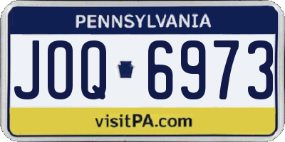PA license plate JOQ6973