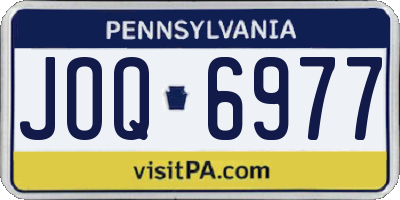 PA license plate JOQ6977