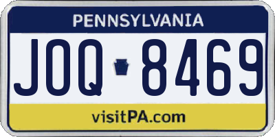 PA license plate JOQ8469