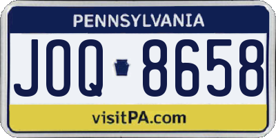 PA license plate JOQ8658