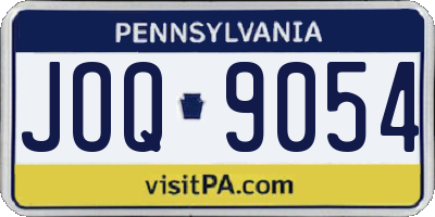 PA license plate JOQ9054